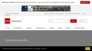 Oxford Brookes BSc | ACCA Global