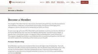 Become a Member | The Oxford Club