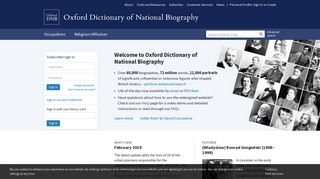 Oxford Dictionary of National Biography