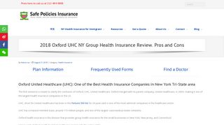 2018 Oxford UHC NY Group Health Insurance Review. Pros and Cons ...