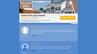 Resident Reviews of Oxford Hills Apartments - Modern Message