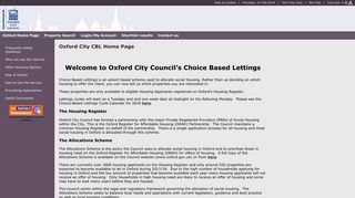 Oxford City Council - Oxford City CBL Home Page