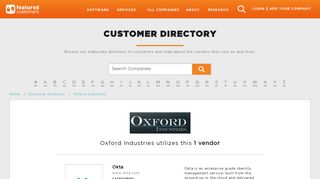 Business Software used by Oxford Industries - FeaturedCustomers