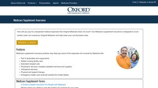 Medicare Supplement Insurance - Oxford Life - Life Insurance ...