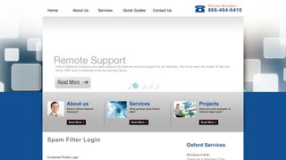 Spam Filter Login | Oxford Network Solutions