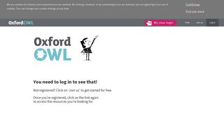 Dashboard - Oxford Owl