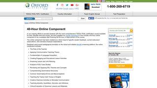 40-Hour Online Component - Oxford Seminars
