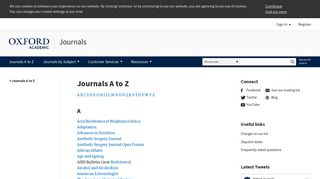Journals A to Z | Journals | Oxford Academic