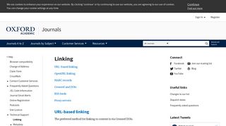 Linking | Journals | Oxford Academic