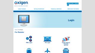 Retail Partner Login - Oxigen