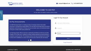 Oxi Pay - Login to Account