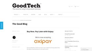Buy Now. Pay Later with Oxipay – GoodTech | The Smarter Way to ...