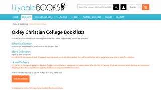 Booklists for 