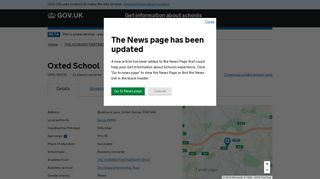 Oxted School - GOV.UK - Get information about schools