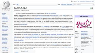 Bad Girls Club - Wikipedia