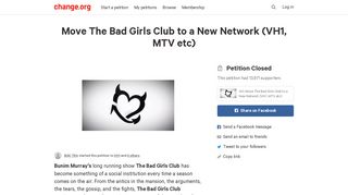 Petition · vh1: Move The Bad Girls Club to a New Network (VH1, MTV ...