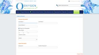 Oxygen Botanicals Create New Customer Account Oxygen Infused ...