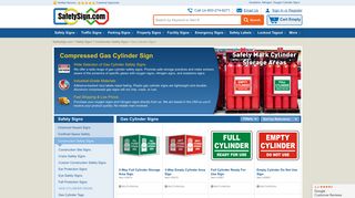 Oxygen Signs, Nitrogen Signs & More | Gas Cylinder Signs
