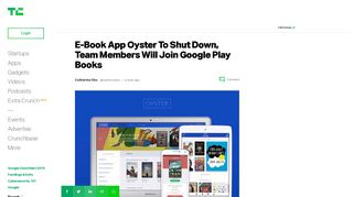 E-Book App Oyster To Shut Down, Team Members Will Join Google ...