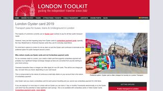 Oyster Card London Transport Pass Explained With Fares For 2019