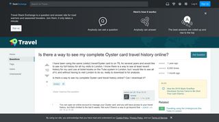 london - Is there a way to see my complete Oyster card travel ...