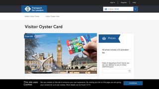 Visitor Oyster Card | TfL Visitor Shop