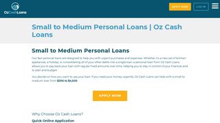 Small to Medium Personal Loans | Oz Cash Loans