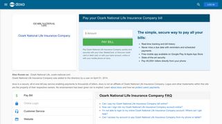 Ozark National Life Insurance Company: Login, Bill Pay, Customer ...