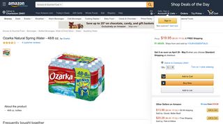 Ozarka Natural Spring Water - 48/8 oz.: Amazon.com: Grocery ...