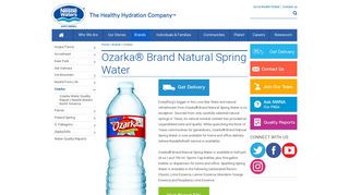 Ozarka | Spring Water | Nestlé Waters North America