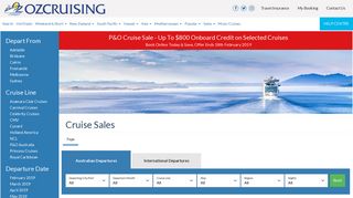 Cruise Sales | Ozcruising.com.au