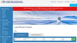 Last Minute Cruises | Ozcruising.com.au