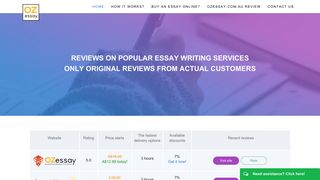 Ozessay.com: Reviews about Popular Essay Writing Service