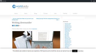 Writing downunder - World leading higher education information and ...