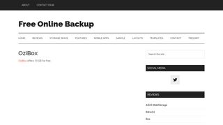 OziBox - Free Online Backup
