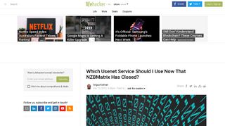 Which Usenet Service Should I Use Now That NZBMatrix Has Closed ...
