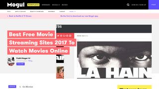 Best Free Movie Streaming Sites 2017 To Watch Movies Online - Mogul
