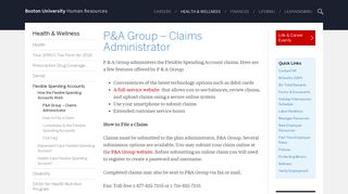 P&A Group – Claims Administrator | Human Resources