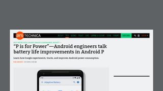 “P is for Power”—Android engineers talk battery life improvements in ...
