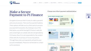 MAKE A PAYMENT | P1 Finance