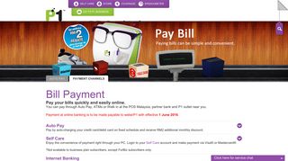 Bill Payment - Pay bill online via autopay or selfcare | P1