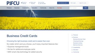 Business Credit Cards | P1FCU