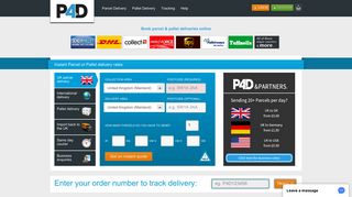 P4D: Major couriers at discounted prices | International, Pallets