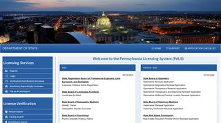 Pennsylvania Licensing System: BPOA