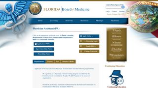 Florida Board of Medicine » Physician Assistant (PA)- Healthcare ...