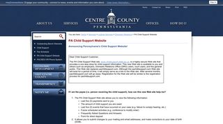 Centre County, PA - Official Website - PA Child Support Website