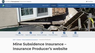 Mine Subsidence Insurance - PA DEP - PA.gov