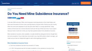 Mine Subsidence Insurance: For Homes Built Above a Mine | Trusted ...