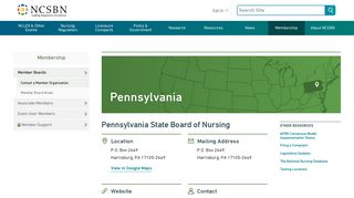 Pennsylvania State Board of Nursing | NCSBN