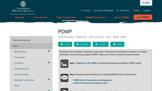 PDMP | PAMED - Pennsylvania Medical Society